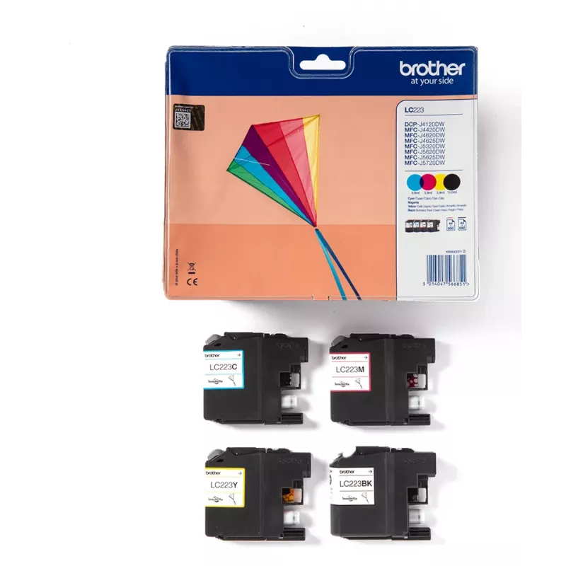 Brother LC223VALBPDR atramentová kazeta 4 ks originál čierna, cyan, magenta, žltá