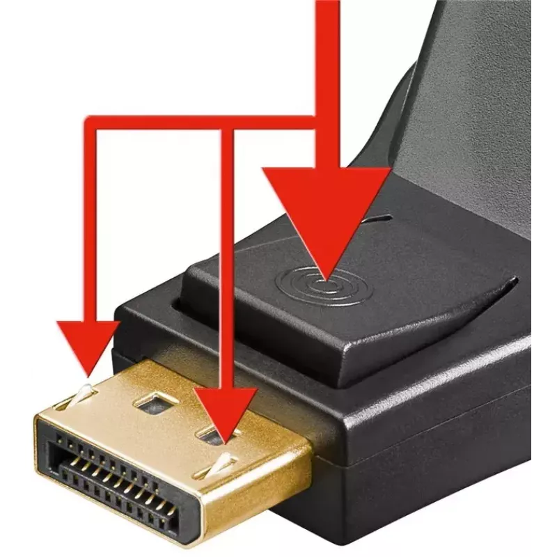 Goobay DisplayPort/DVI-D adaptér 1.1 pozlátený čierny
