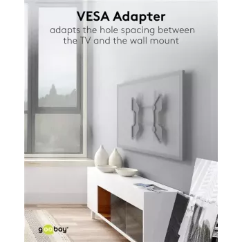VESA adaptér pre TV nástenný držiak Goobay 60134