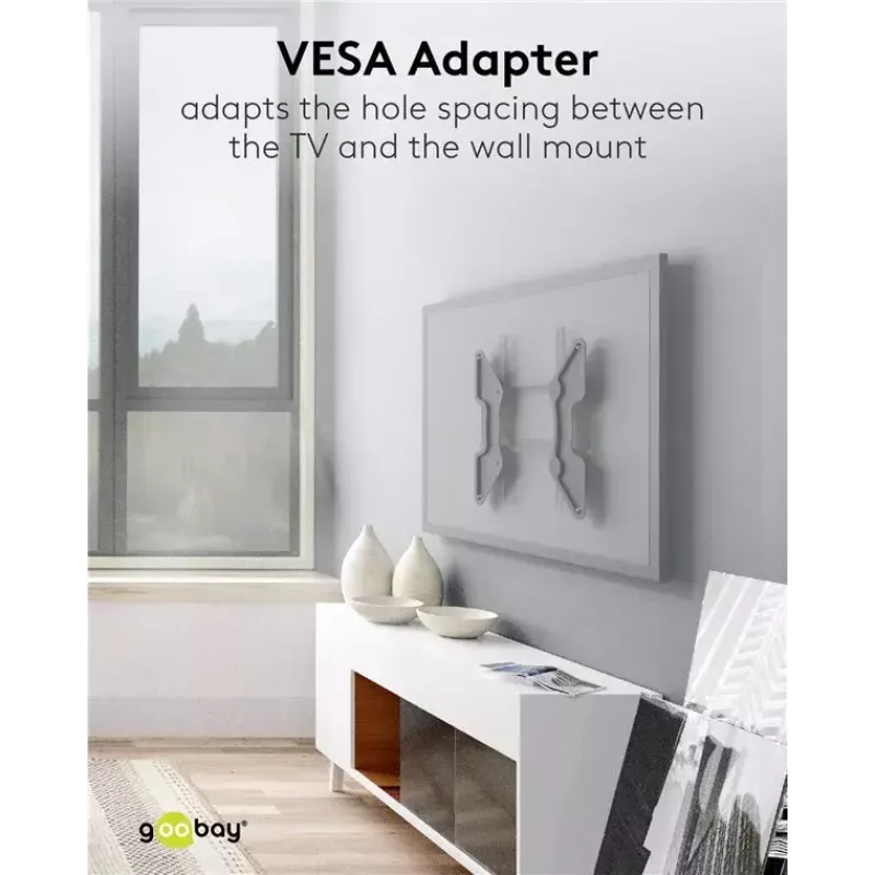 VESA adaptér pre TV nástenný držiak Goobay 60134