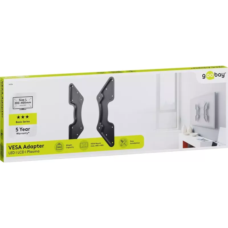 VESA adaptér pre TV nástenný držiak Goobay 60134