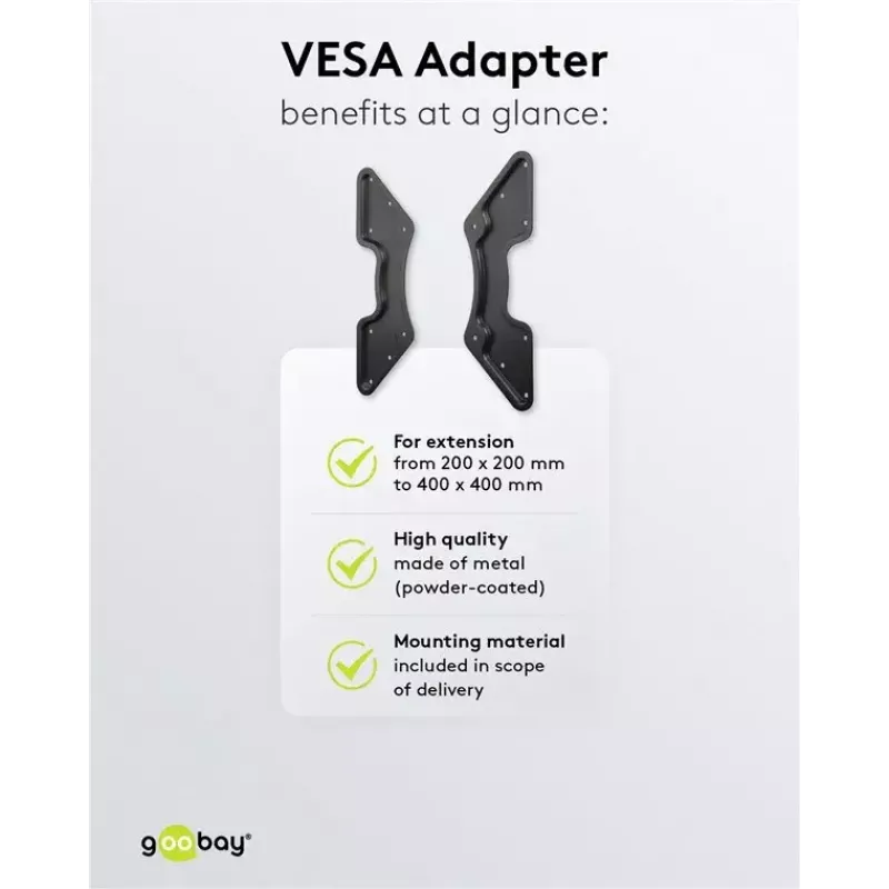 VESA adaptér pre TV nástenný držiak Goobay 60134