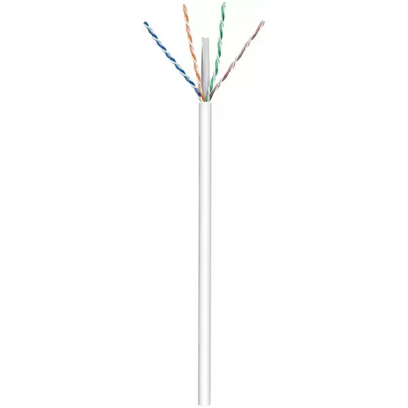 Goobay CAT 6 U/UTP Sieťový kábel 94965, 100 m, biely