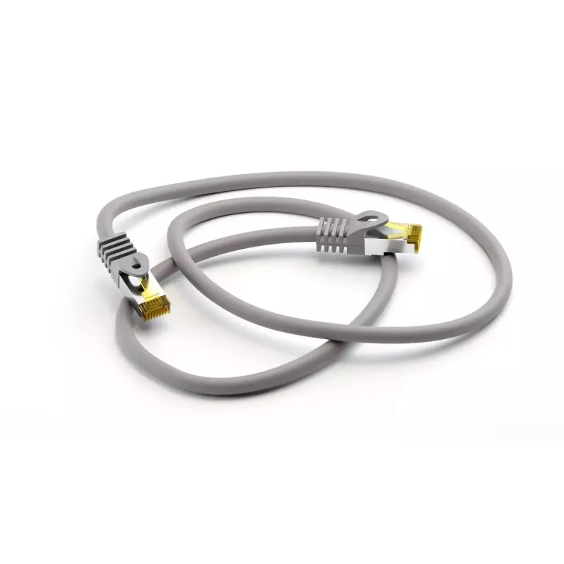 Sieťový kábel Goobay 91567 RJ-45 Cat7 0,25 m sivý