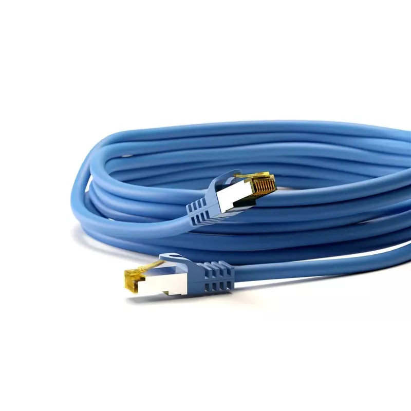 Sieťový kábel Goobay 91619 Cat7 S/FTP 5 m modrý