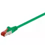 Sieťový kábel Goobay CAT 6 patch kábel RJ-45 Cat6 0,25 m zelený