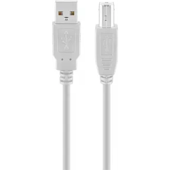 Goobay USB 2.0 Hi-Speed kábel sivá 5 m USB A na USB B 0,48 Gbit/s