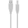 Goobay USB 2.0 Hi-Speed kábel sivý 5 m USB A na USB B 0,48 Gbit/s