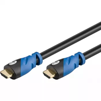 Goobay HDMI kábel 3 m Type-A konektor samec na konektor samec 18 Gbit/s čierny modrý