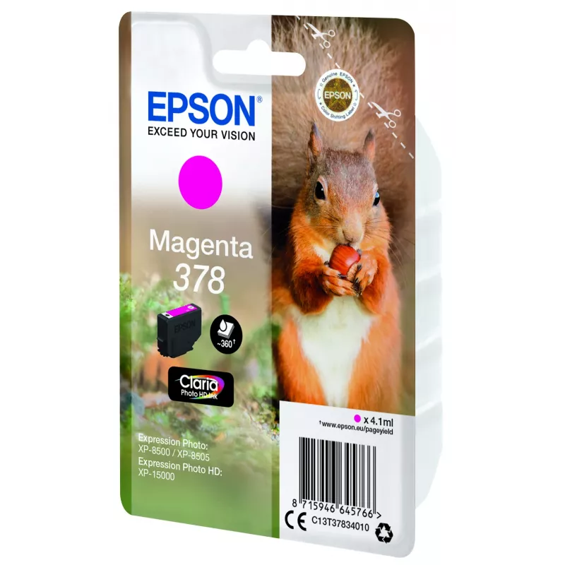 Kazeta Epson 378 purpurová 360 strán atrament C13T37834010