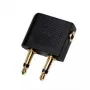 Káblový adaptér LOGILINK CA1089 — 2×3,5 mm na 1×3,5 mm, pozlátené kontakty, čierny