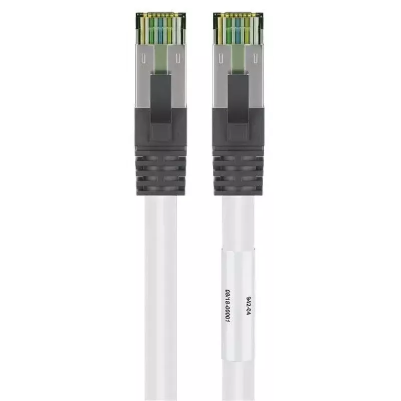 Sieťový kábel Goobay CAT 8.1 patch kábel RJ-45 Cat8.1 1m biely