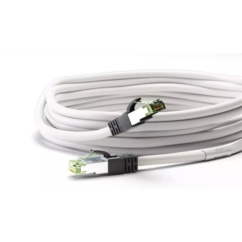 Sieťový kábel Goobay CAT 8.1 patch kábel RJ-45 Cat8.1 1m biely