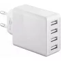 Nabíjačka interiérová Wentronic 44962 univerzálna biela 4 USB porty 5V