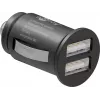 Goobay Dual-USB auto nabíjačka 24 W čierna rýchle nabíjanie ochrana proti prepätiu