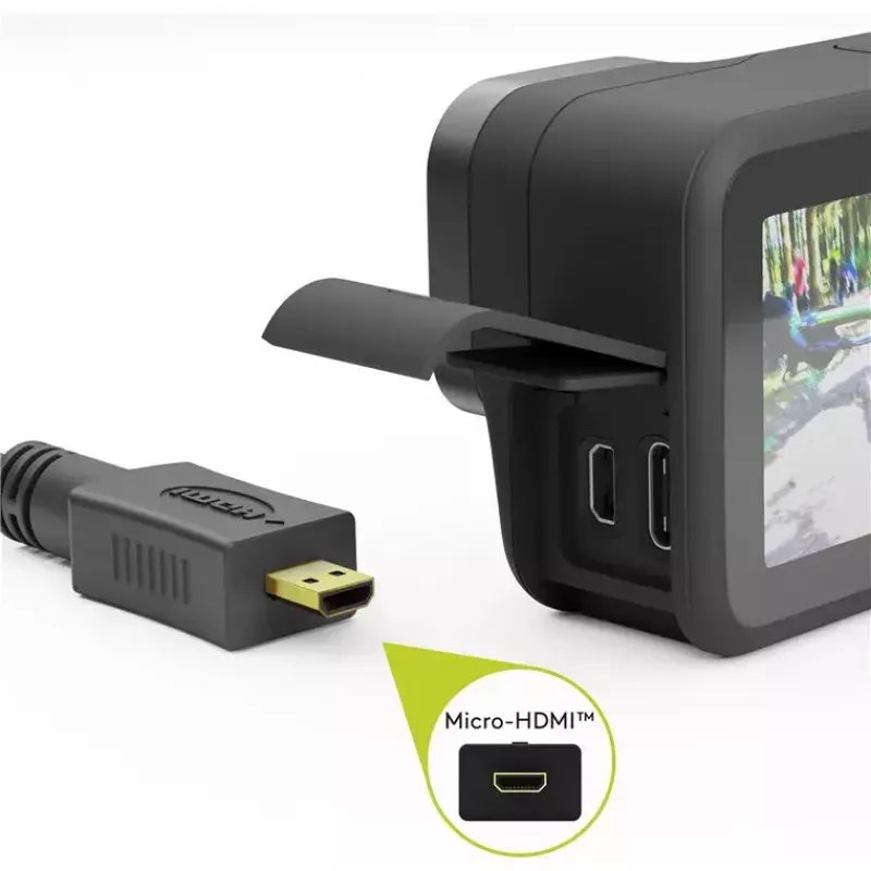 HDMI kábel Goobay 53786 3m HDMI Type-A konektor samec na Type-D konektor samec čierny