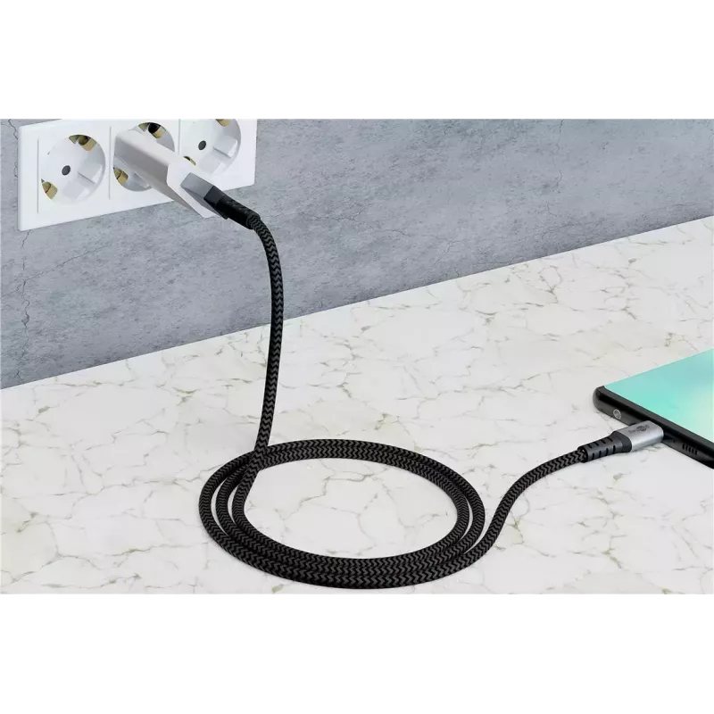 USB kábel Wentronic 49295 USB 2.0 0,5 m USB C USB A čierny sivý