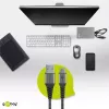 USB kábel Wentronic 49295 USB 2.0 0,5 m USB C USB A čierny sivý