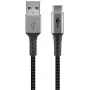 USB kábel Wentronic 49295 USB 2.0 0,5 m USB C USB A čierny sivý