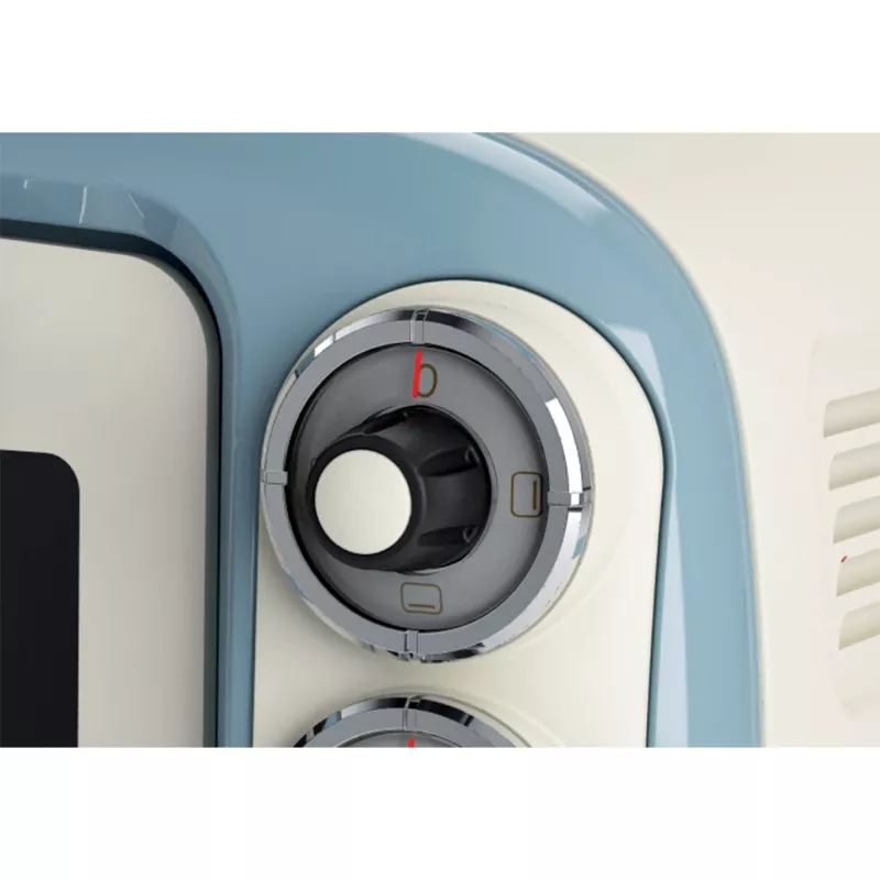 Ariete Vintage 979/05 elektrická mini rúra, 18 l, 90-230 °C, časovač 60 min, biela/modrá