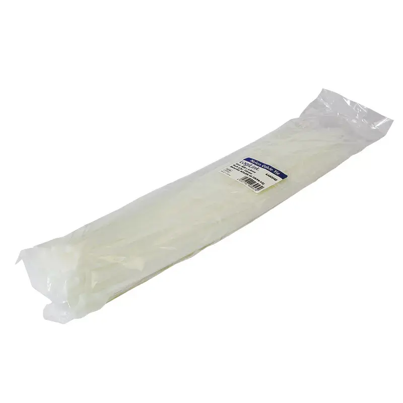 Káblové viazacie pásky LOGILINK KAB0040, nylon, 400 mm × 4,8 mm, transparentné, 100 ks