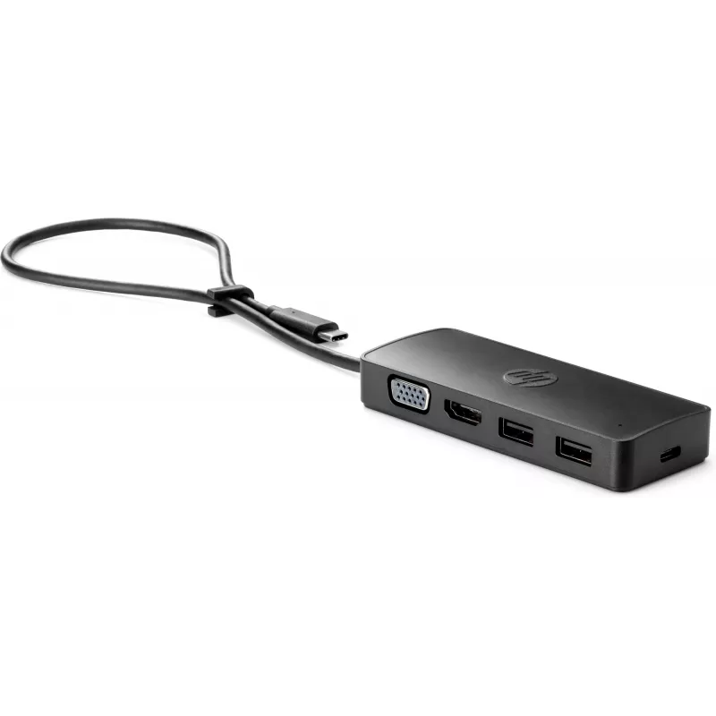 HP USB-C Travel Hub G2, káblový, USB 3.2 Gen 1 (3.1 Gen 1) Type-C, čierny, Čína, Windows 10, 107 mm