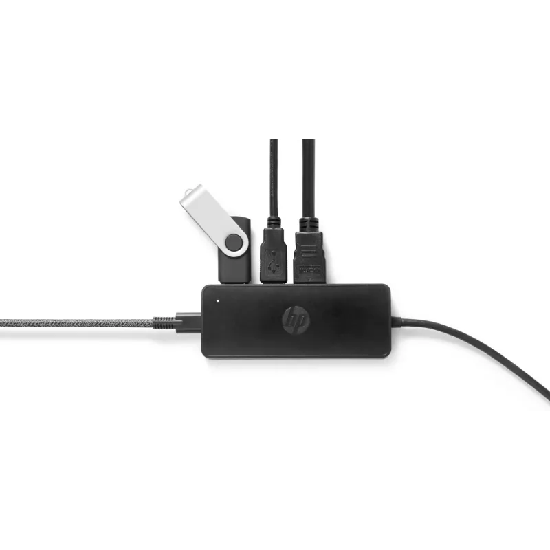 HP USB-C Travel Hub G2, káblový, USB 3.2 Gen 1 (3.1 Gen 1) Type-C, čierny, Čína, Windows 10, 107 mm
