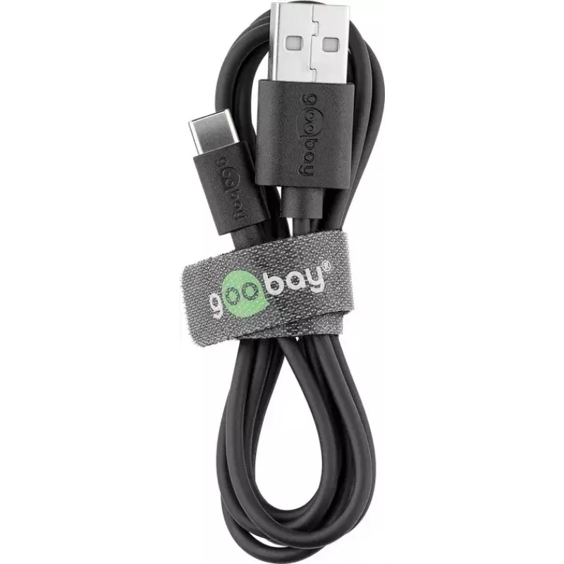 Nabíjačková sada Goobay USB-C 5W s káblom 1 m čierna