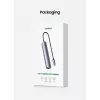 Ugreen CM418 10919 rozbočovač USB-C 5 v 1, HDMI 4K 30 Hz, Ethernet, USB 3.0, Power Delivery, hliník, sivý