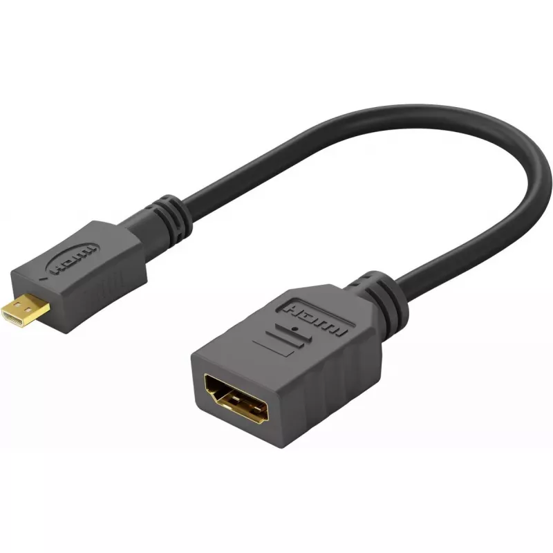 Goobay Wentronic 58683 adaptér z Micro HDMI (typ D) na HDMI (typ A)
