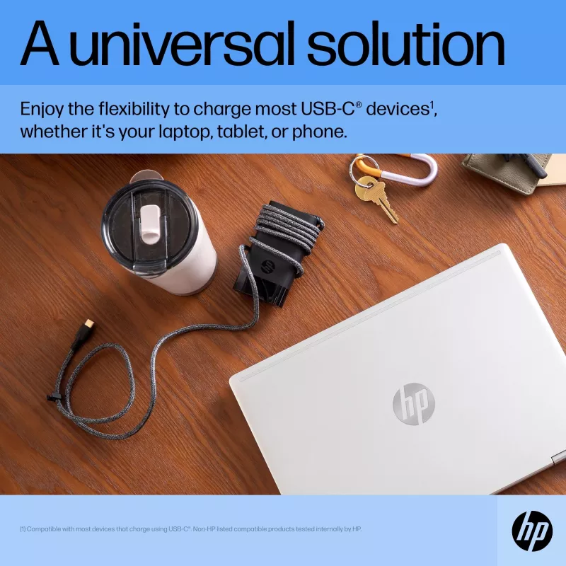 HP 671R3AA USB-C 65 W nabíjačka notebooku, AC 115/230 V, EU