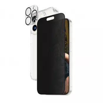 PanzerGlass Privacy 3-in-1 balenie iPhone 15 Pro nárazuvzdorné tvrdené sklo
