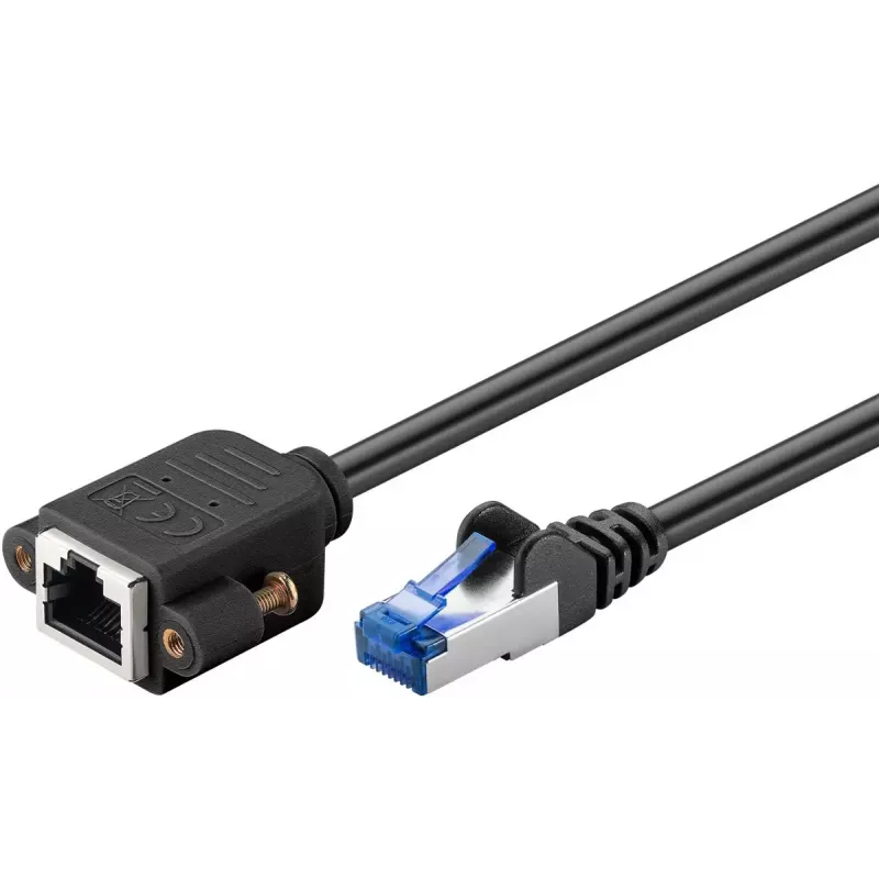 Sieťový kábel Goobay 65641 RJ-45 Cat6a 0,5 m čierny