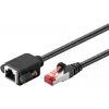 Sieťový kábel Goobay 65637 RJ-45 Cat6 1 m čierny
