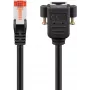 Sieťový kábel Goobay 65637 RJ-45 Cat6 1 m čierny