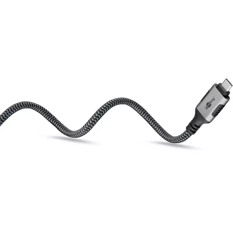 Goobay adaptér USB-C na RJ-45 10m čierny strieborný