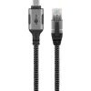 Goobay adaptér USB-C na RJ-45 10m čierny strieborný