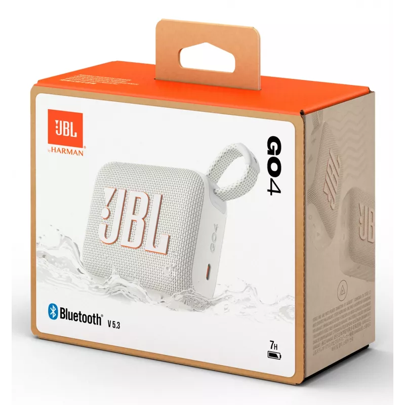 JBL Go 4 mono prenosný reproduktor biely 4,2 W