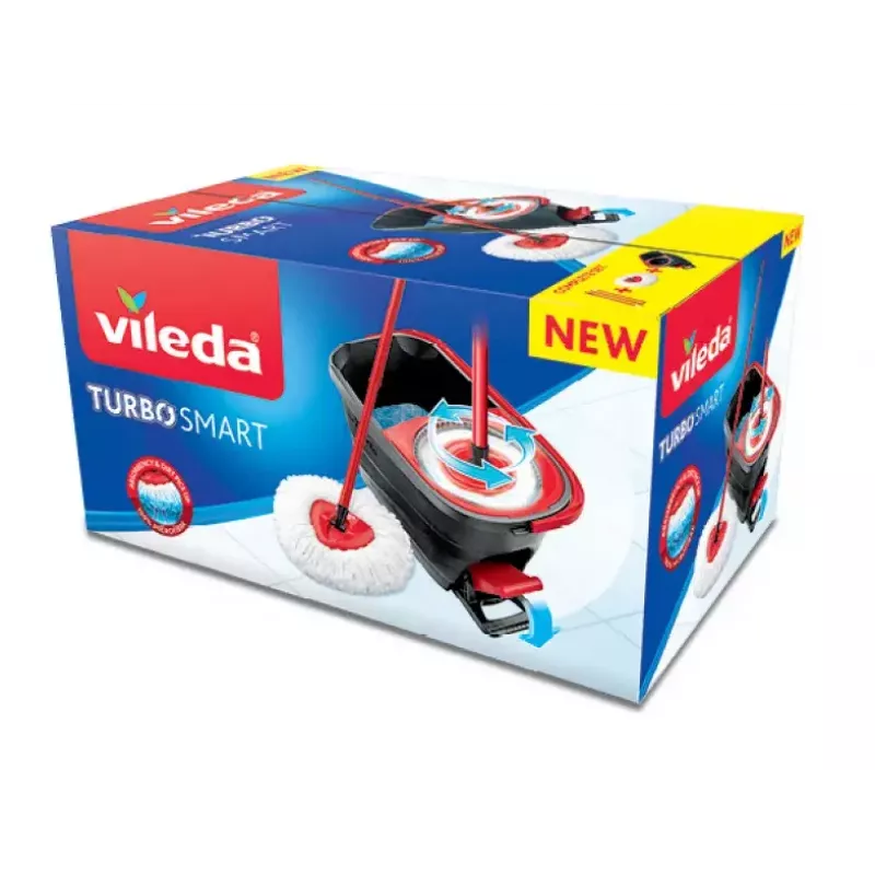 Umývací systém Vileda Turbo Smart jedna nádrž čierna červená 166140