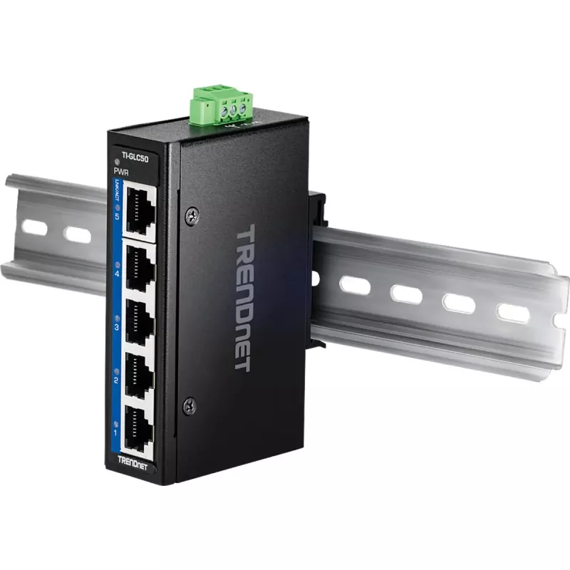 Neupravovaný switch Trendnet TI-GLC50 Gigabit Ethernet 5 portov čierna