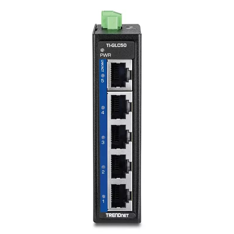 Neupravovaný switch Trendnet TI-GLC50 Gigabit Ethernet 5 portov čierna