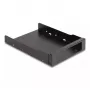 Montážny rám DeLOCK 3,5 palca kovový montážny rám pre slim Bay Mobile Rack čierny