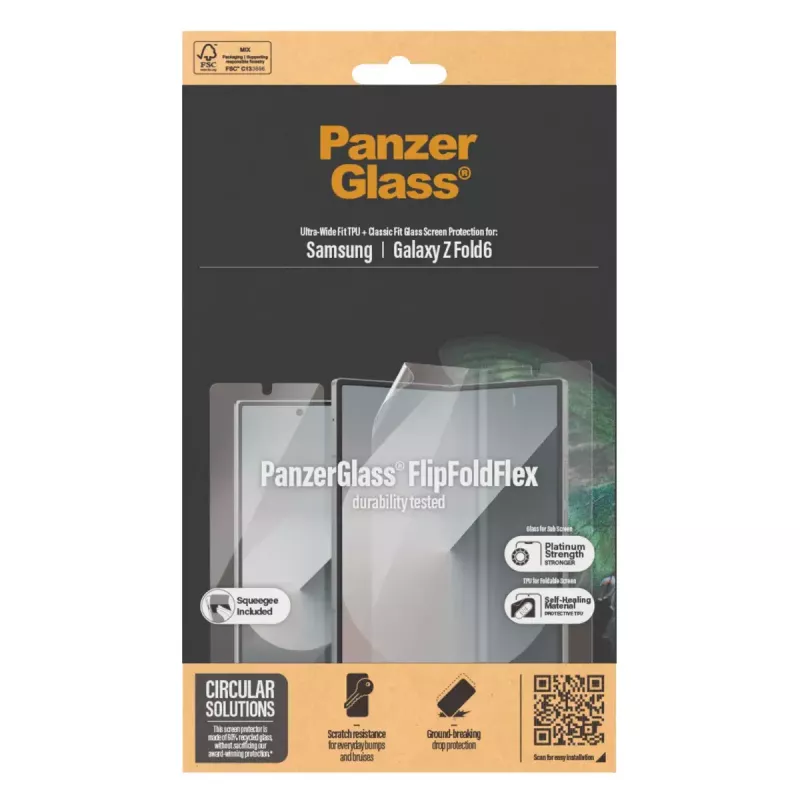 Ochranná fólia displeja PanzerGlass Samsung Galaxy Z Fold6 odolná proti poškriabaniu a nárazom