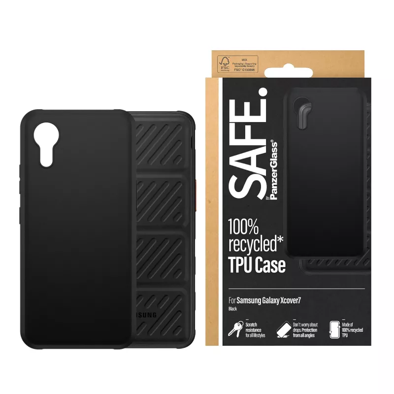 PanzerGlass SAFE. by ® TPU puzdro čierna Samsung Galaxy Xcover7