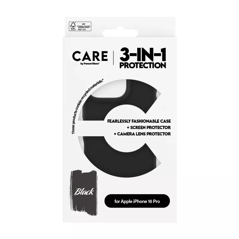 3-in-1 balenie PanzerGlass CARE by Fashion iPhone 16 Pro
