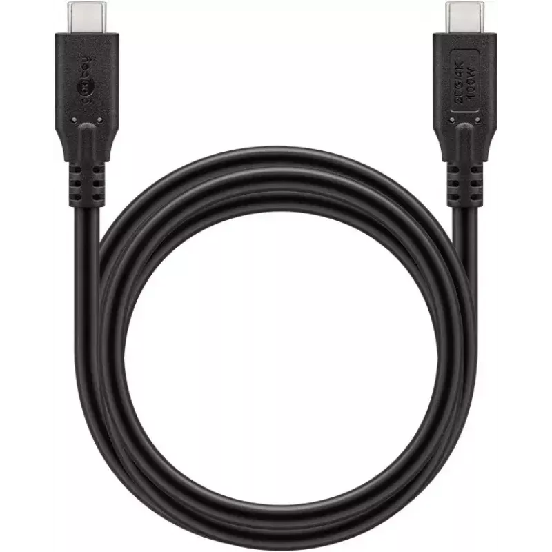 USB kábel Goobay 74196 USB4 Gen 2x2 1,5 m USB-C čierny