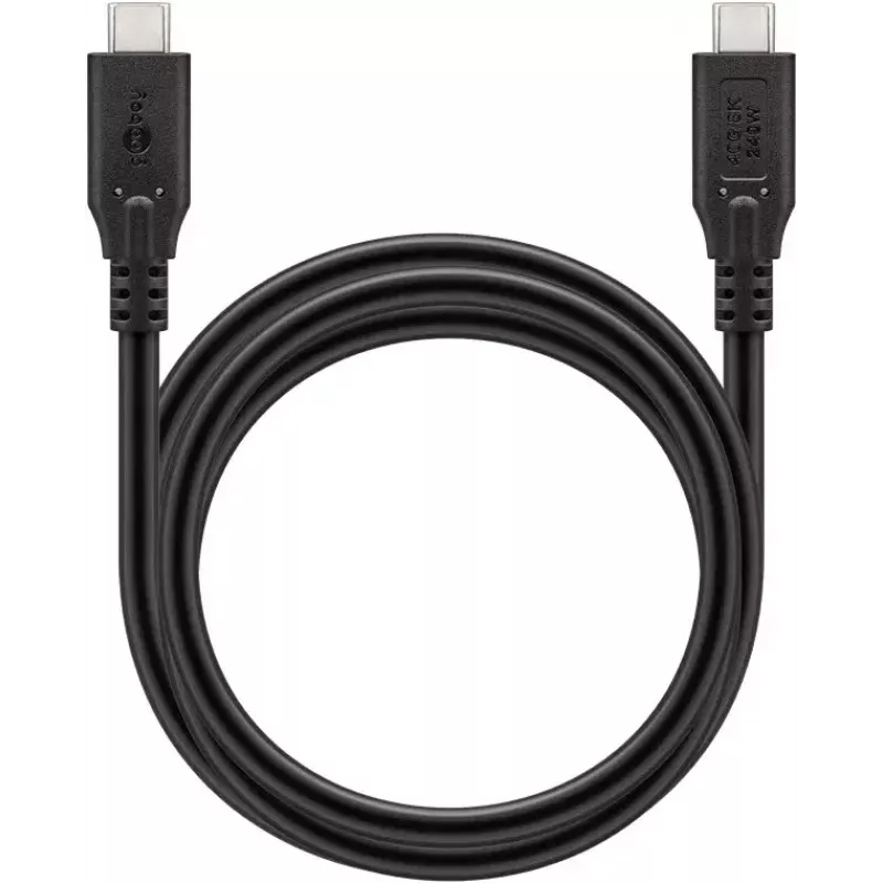 USB kábel Goobay 74184 USB4 Gen 2x2 1,5 m USB-C čierny