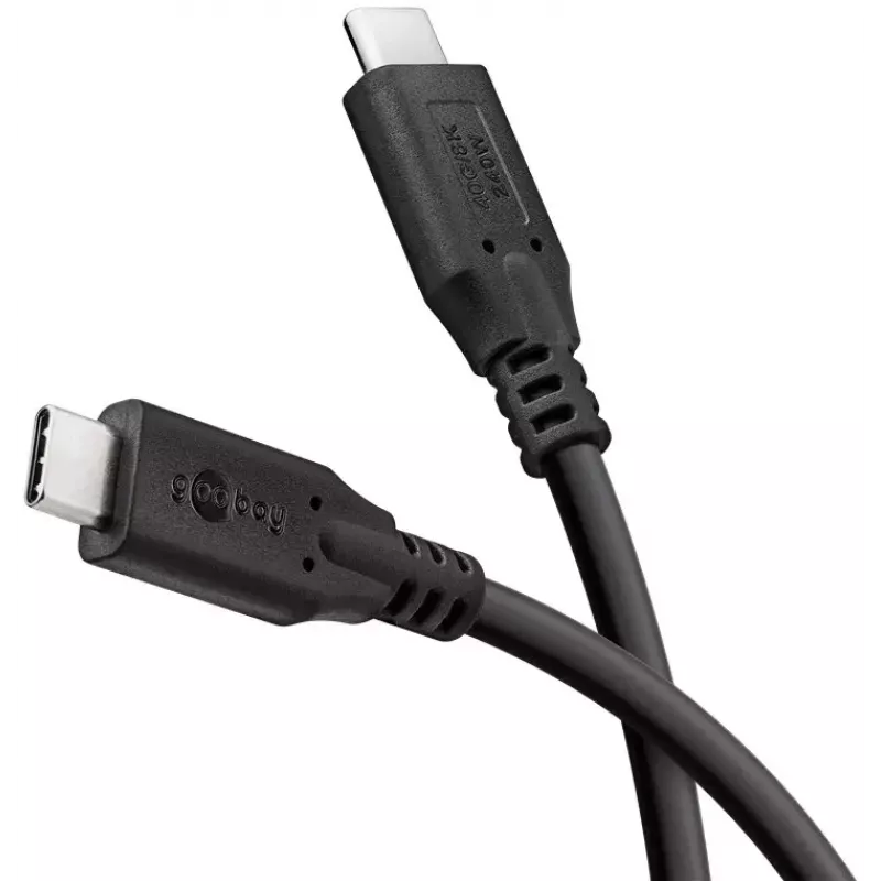 USB kábel Goobay 74184 USB4 Gen 2x2 1,5 m USB-C čierny
