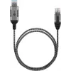 Goobay 74398 káblový adaptér USB 3.0 Type-A na RJ45 7,5 m čierny strieborný