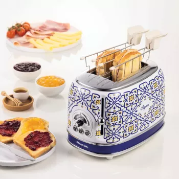 Ariete 0155/0C hriankovač 2 plátky 815 W modrá viacfarebná